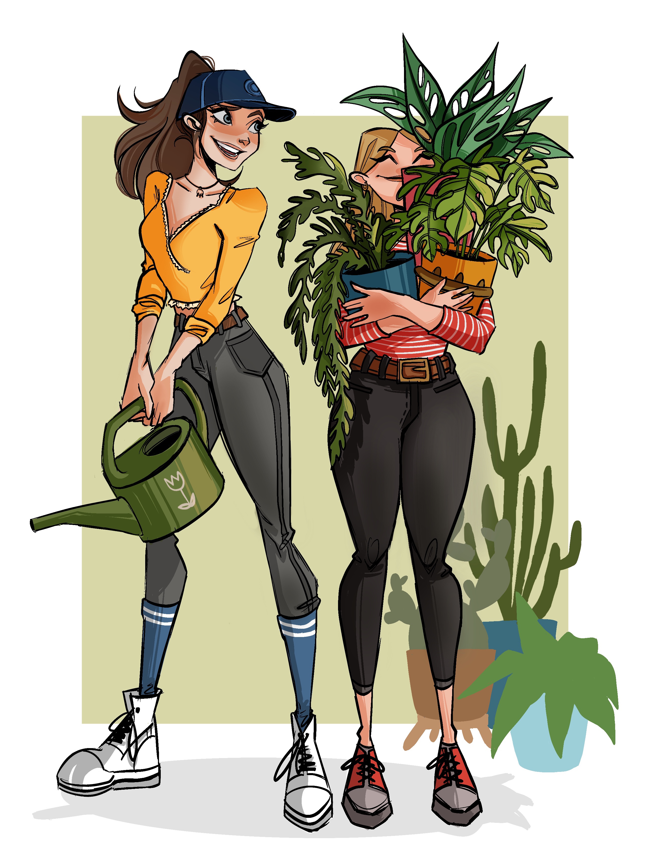 Anika and friend