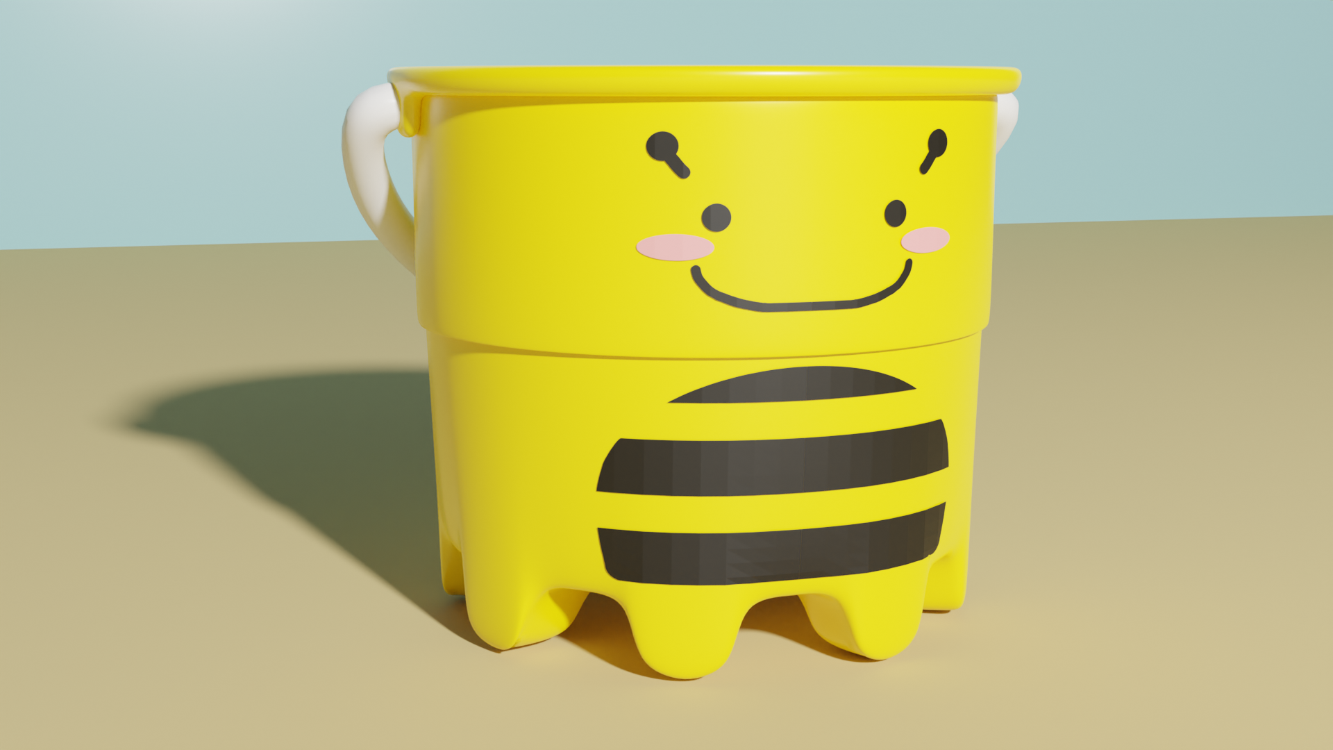 3D modellierter Eimer